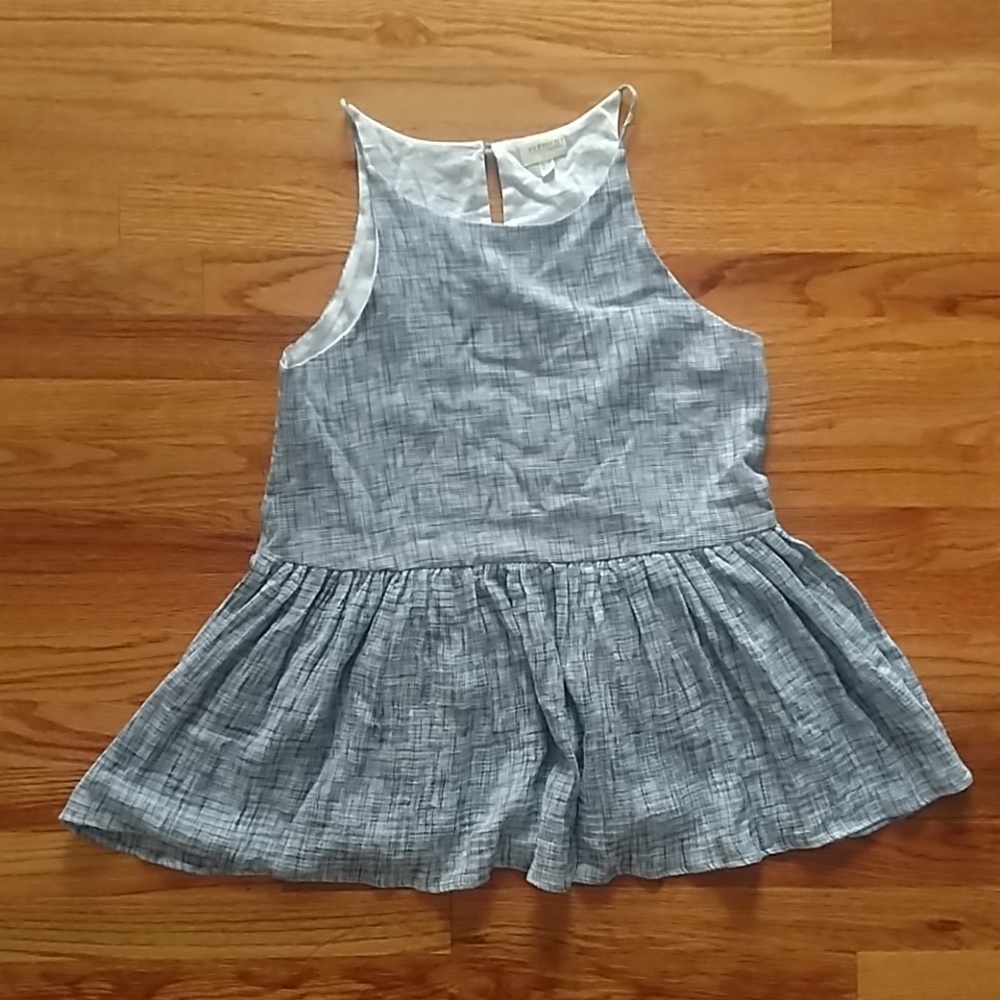 Blue peblum top